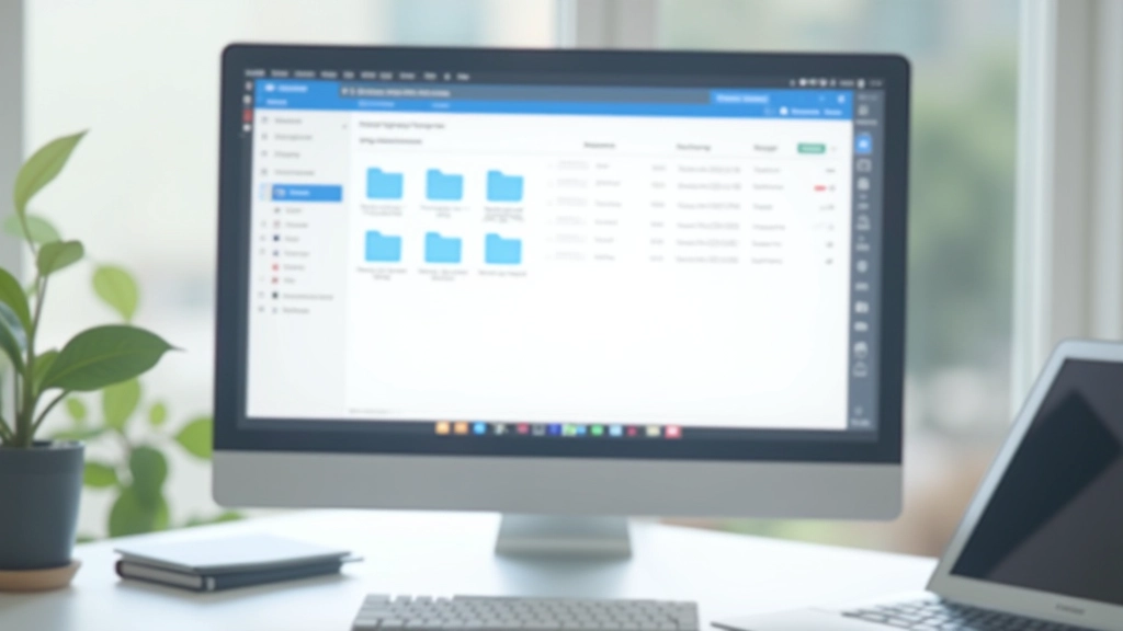 Cloud storage folder structure showing organized receipt files by month and category with clear naming conventions